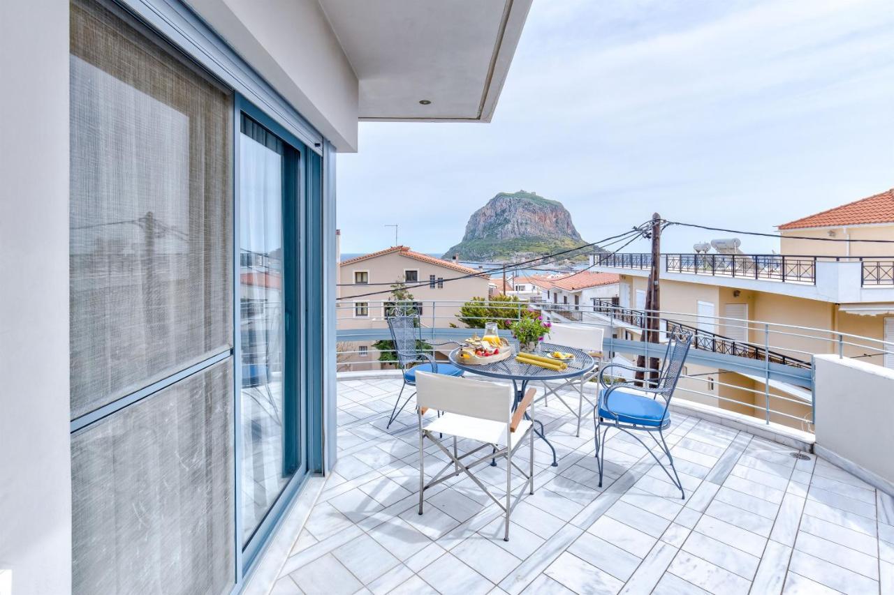 Monemvasia Modern Flat With Panoramic Sea View Zewnętrze zdjęcie