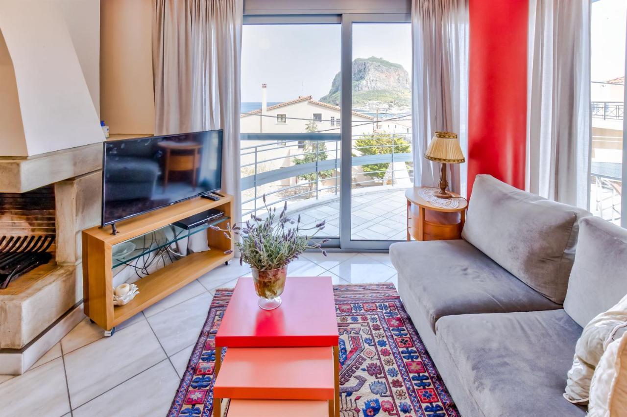 Monemvasia Modern Flat With Panoramic Sea View Zewnętrze zdjęcie