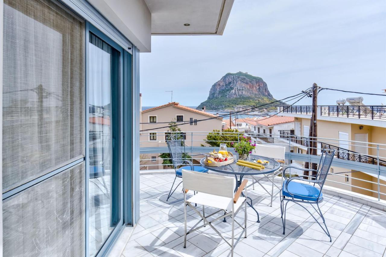 Monemvasia Modern Flat With Panoramic Sea View Zewnętrze zdjęcie